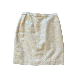 ESCADA Couture Y2K ostrich mini skirt S
